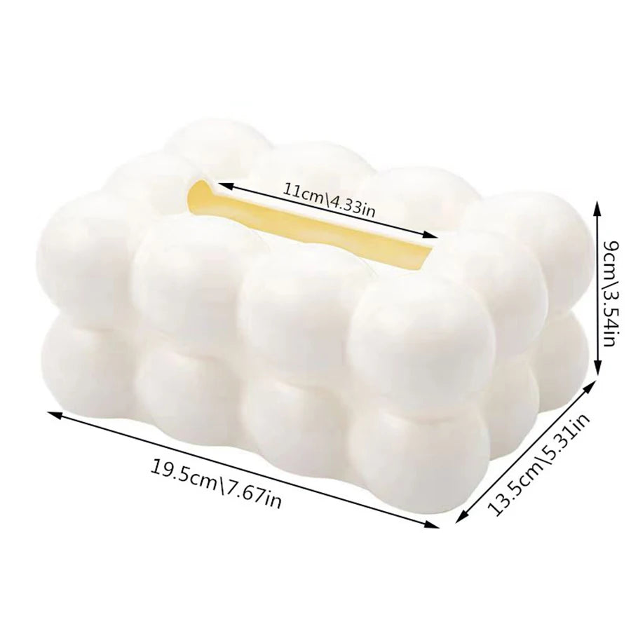 Bubble Tissue Box Cotton Candy Paper Drawer Box Restaurant Paper Drawer Box Bathroom Facial Paper Storage Box Tissue Cover.