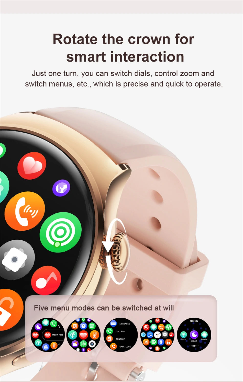 2025New GPS NFC Bluetooth Call Smartwatch Women Watch 4 mini Sports Track Heart Rate Oximetry Monitoring Health Smartwatch Woman.