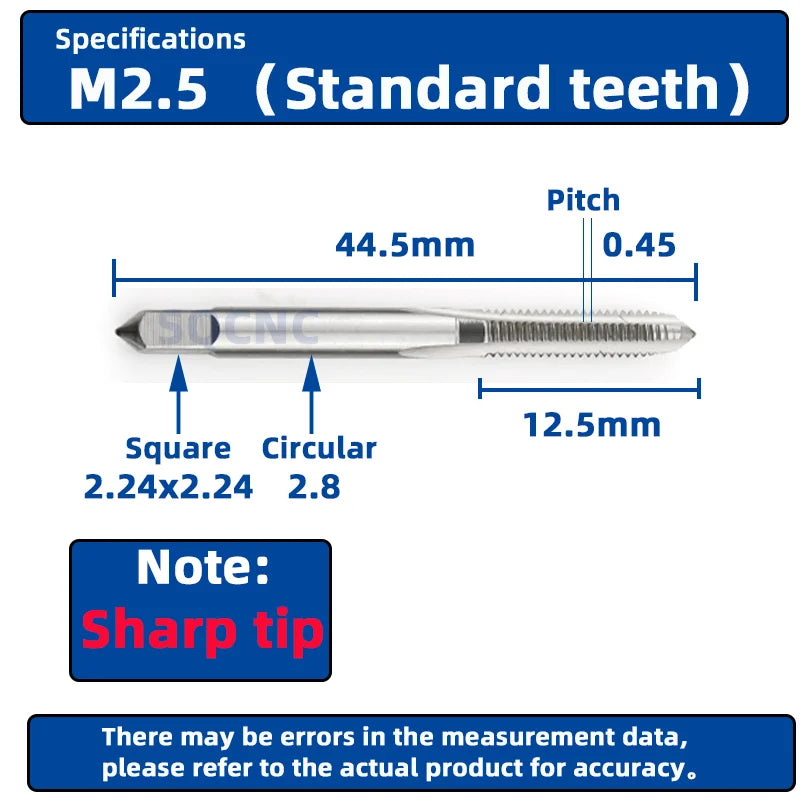 SIQICNC Rechtsgewindebohrer HSS Maschinenstecker Gewindebohrer Metrisches Gewindebohrer Bohrgewindewerkzeug M2 M3 M4 M6 M7 M8 M10 M12 M14 Handwerkzeuge