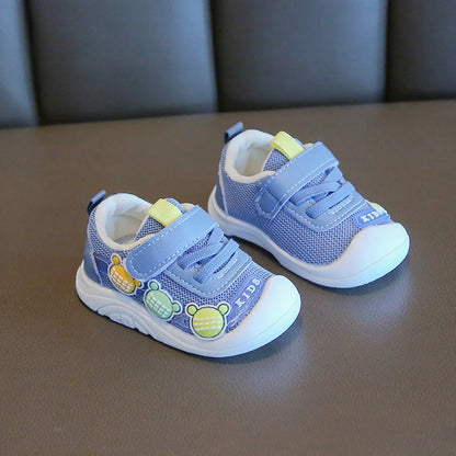2023 New Spring Autumn Girl's Sneakers Children's Baby Mesh Breathable Casual Flats Shoes Outdoor Running Shoes