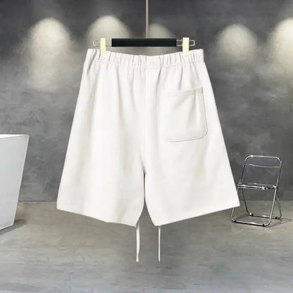 Korean Large Size Casual Sports Shorts Single Piece/suit Men Trend All-match Fashion Straight Leg Loose Half Pants Streetwear.