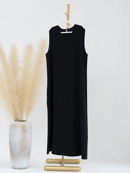 Ramadan Sleeveless Abaya Turkey Islam Arabic Muslim Long Dress African Dresses For Women Clothing Robe Musulmane Femme Vestidos.