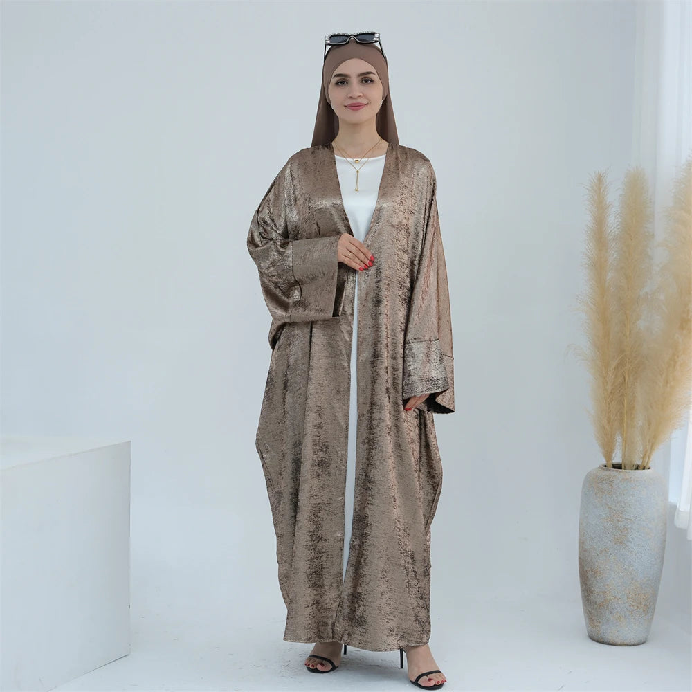 Ramadan Eid Open Dubai Luxury Abaya Damen Modest Kimono Coat 2025 Muslim for Women Islam Clothing Kebaya Robe Femme Musulmane