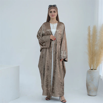 Ramadan Eid Open Dubai Luxury Abaya Damen Modest Kimono Coat 2025 Muslim for Women Islam Clothing Kebaya Robe Femme Musulmane