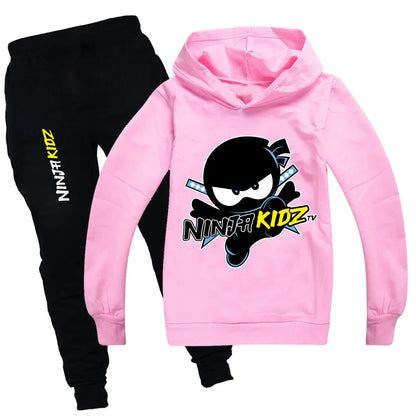 Ninja Boys Clothing Set Spring Autumn Fashion Hoodies Tracksuit NINJA KIDZ Hooded T-Shirt Suit Children Kid Girl Sweatshirt.