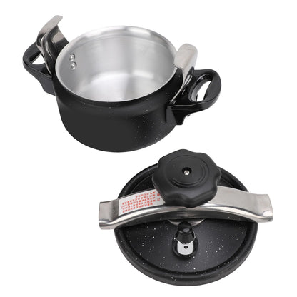 Pressure Cooker Aluminum Alloy Explosion Proof Large Capacity Compound Bottom Pressure Canner for Gas Stove Induction Cooker.