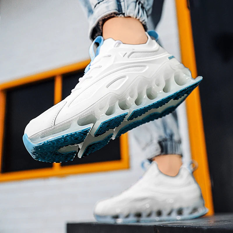 YRZL Mens Athletic Shoes 2025 Breathable Running Shoes Men Lightweight Sneakers Comfortable Walking Shoes Anti Slip Sports Shoes