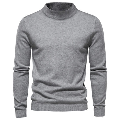 New Winter Turtleneck Thick Mens Sweaters Casual Turtle Neck Solid Color Quality Warm Slim Turtleneck Sweaters Pullover Men