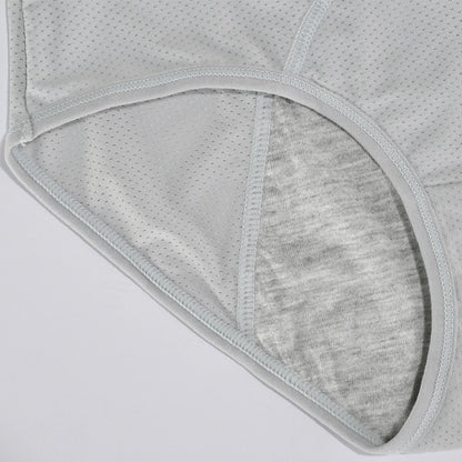 1pc Women's Leak Proof Menstrual Panties – Mid Waist Ice Silk Plus Size Waterproof Period Underwear Sexy Physiological Briefs.