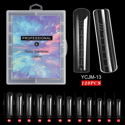 Extension False Nails Art Tips Acrylic Fake Finger Gel Polish Mold Sculpted Full Cover Press on Nails Manicures Accessories Tool