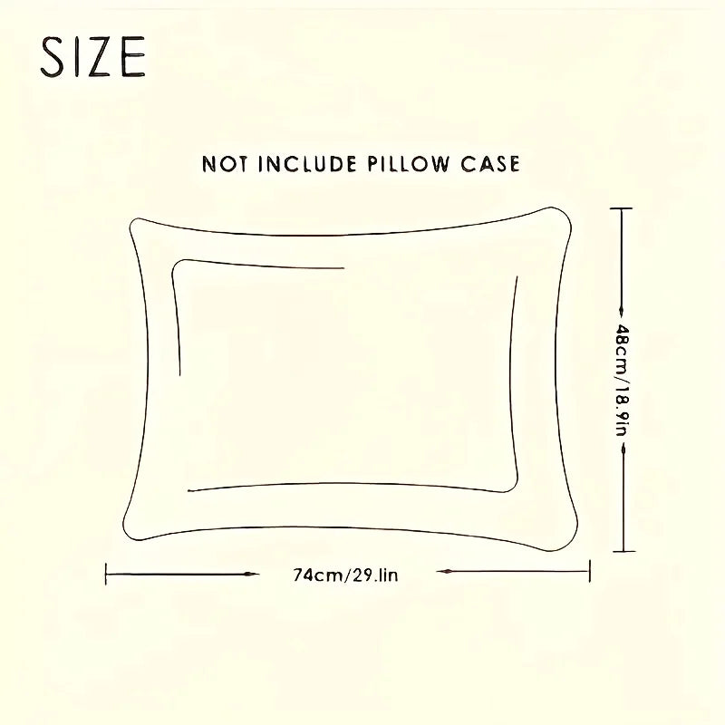 1pc 48x74CM Twisted Pillow  - Hotel Grade Neck Support Pillow Core Designed for Sleep Aid And Home Use.