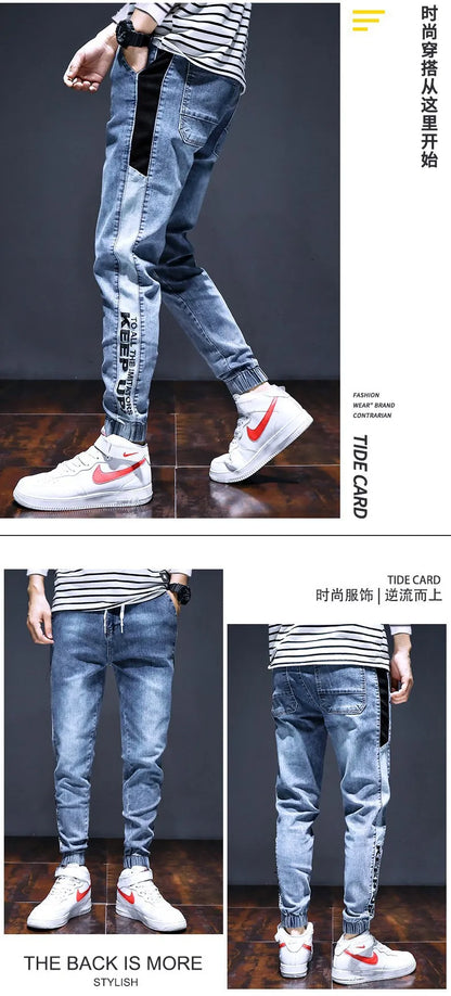 Trendy Marke Frühling Herbst 2023 Neue männer Jeans Lose Fit Vielseitig Arbeitskleidung Stil Koreanische Beiläufige Lange Hosen