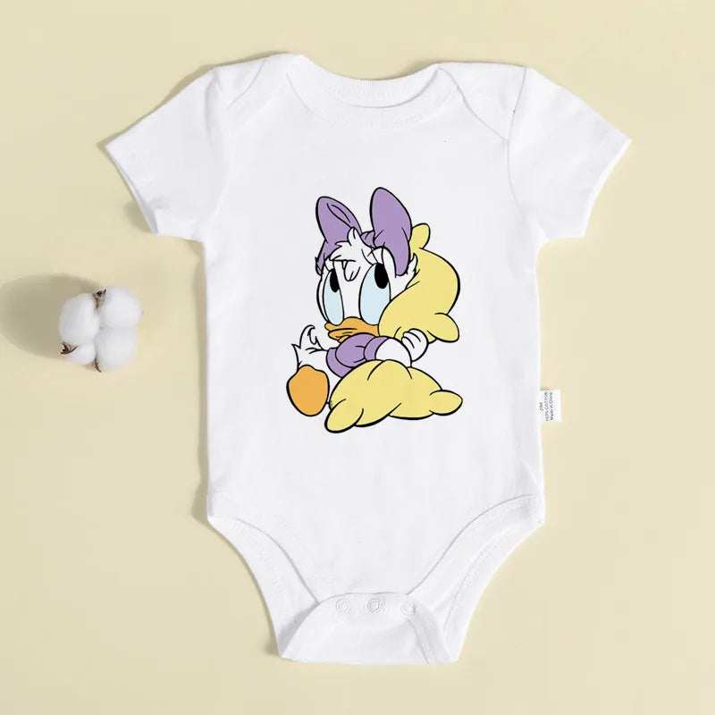 Baby Donald und Daisy Babykleidung Baumwolle Neugeborene Bodys Twin Junge Mädchen Onesie Sommer Overall