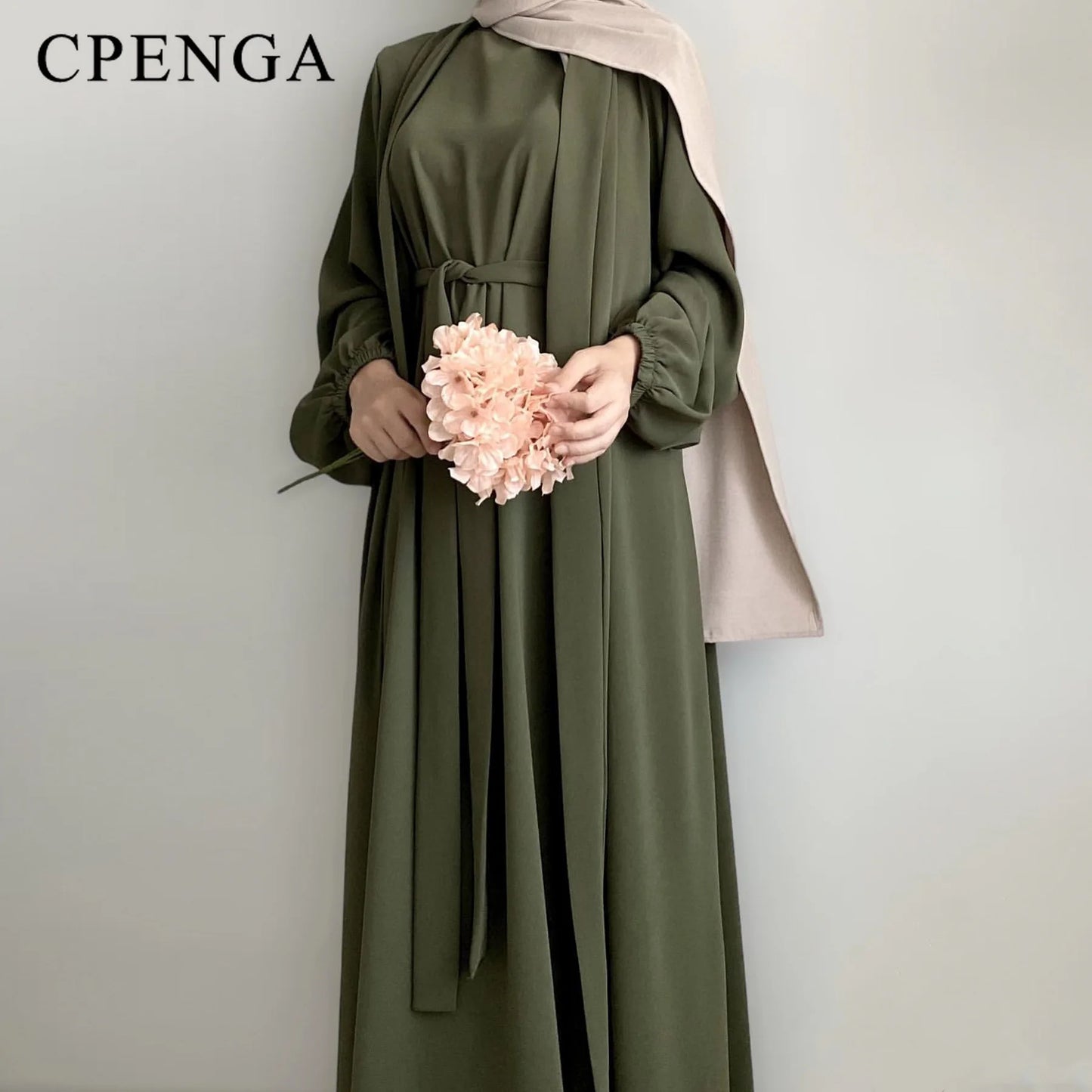 2024 New Muslim Sets for Women Ramadan Prayer Dress Modest Dresses Eid Dubai Abaya Female Islam Clothing Elegant Party Clothes
