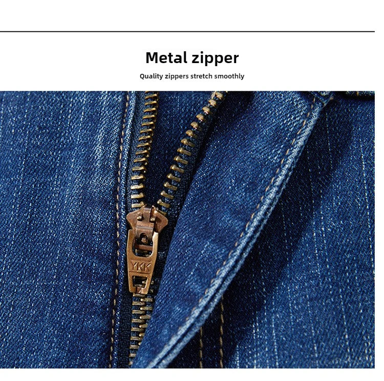 Tall Men Denim Pants Fleece Thick Warm Winter Stretch Jean Male Extra Long Length Leg Trouser 115cm 190cm Black Skinny Thin Slim