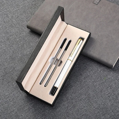 Geschenkbox-Set, Geschäftswerbung, neutraler Stift, individuelles Logo, Büro, Metall, Unterschriftenstift, Studenten-Briefpapier, Großhandel, gravierter Name