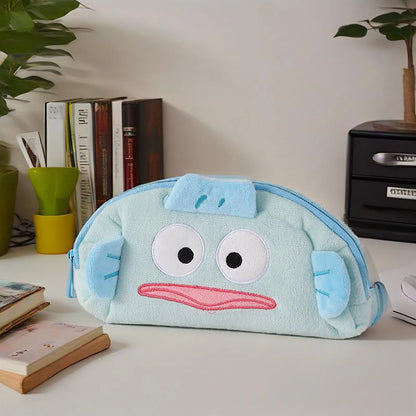 Niedliche Cartoon-Bleistifttasche aus Plüsch, große Kapazität, Bleistifttasche, Aufbewahrung, Kosmetiktasche, Stifthalter, Schreibwaren.
