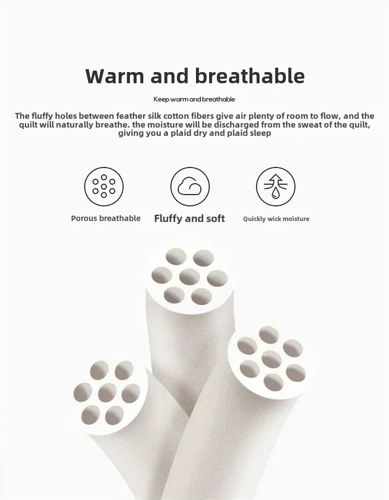 Winter Quilt Blanket Double Sided Velvet Lamb Cashmere Double Bed Quilts King Queen Full Size Bed Duvet Thicken Comforter Core.