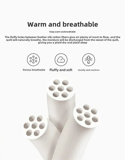 Winter Quilt Blanket Double Sided Velvet Lamb Cashmere Double Bed Quilts King Queen Full Size Bed Duvet Thicken Comforter Core.