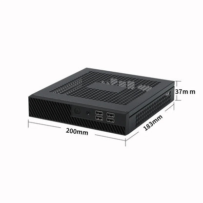 Mini itx desktop computer mini case can Thin Half Height Quick Heat Dissipation Supporting VESA.