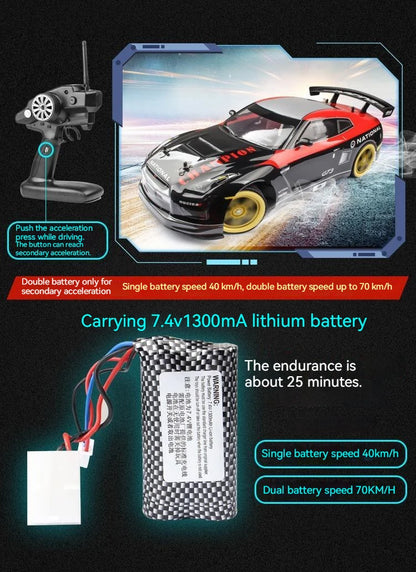 1: 10 4wd 70km/H Remote-Controlled Drifting Car Drifting Wheel Anti-Collision Off-Road Racing Car Remote-Controlled Off-Road.