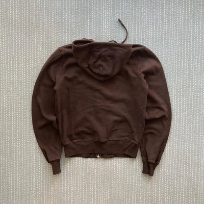 American Retro Zipper Up Hoodie Y2K Clothes Harajuku Hip Hop Goth Oversized Hoodie Sweatshirt Men Women Casual Zip Jacket Tops.