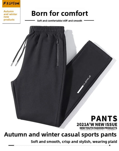 Men's Plus Size M-8XL Casual Loose Sports Pants Straight Leg Harlan Long Trousers Spring Autumn Long Pants Male Clothing 145KG