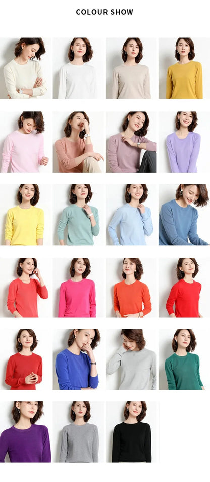 22 farben Herbst und Winter Kaschmir Pullover Frauen Pullover Oansatz Pull Femme Lange Hülse Frauen Casual Lose Pullover Pullover.