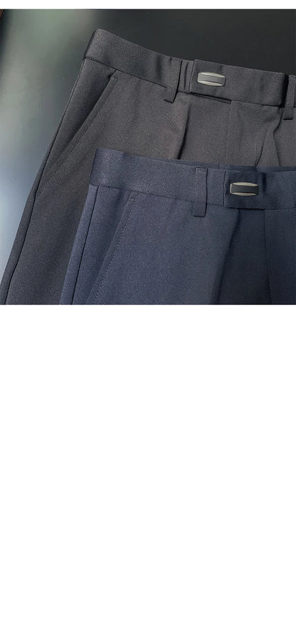 Men Suit Pants Dress Pantalone Hombre Stretch Slim Formal Trousers Calça Masculina Solid Color Casual Pants Fashion Men Clothing