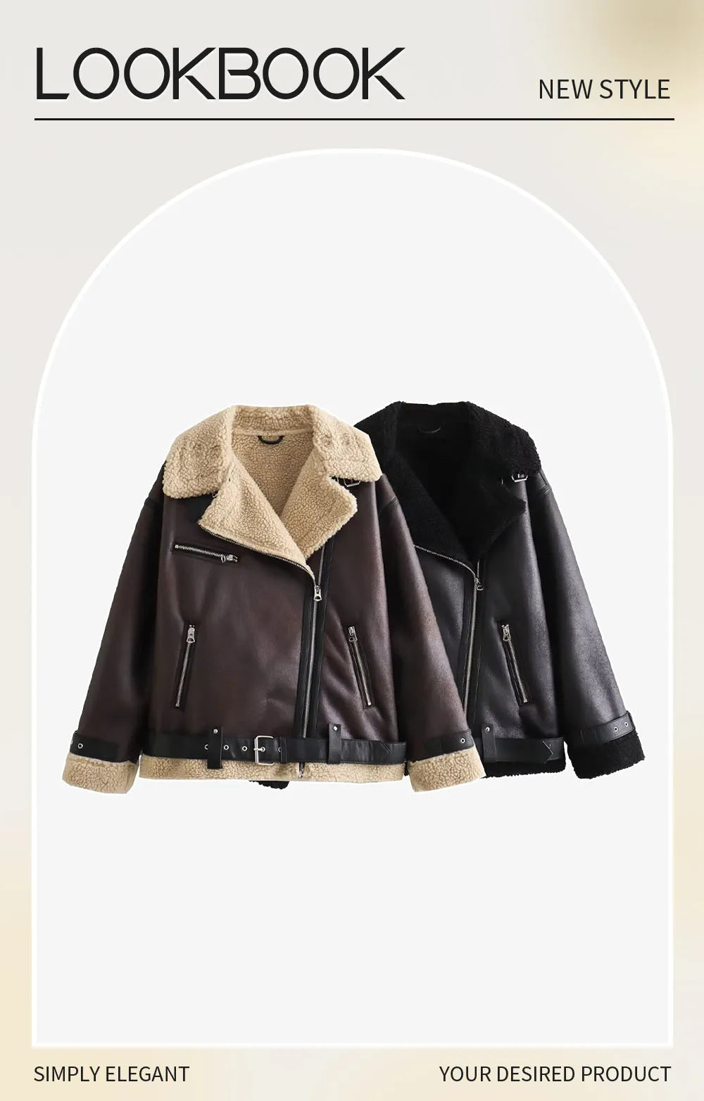 2023 Autumn/Winter New Women's Wear New Fashion Casual Loose Versatile Leather and Fur One Piece Jacket Coat.