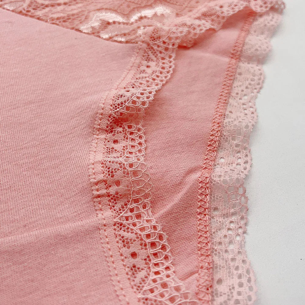 Lady Underwear 5 PCS/SET Sexy Lace Underpants Fashion Female M-XL Women Panties Cotton Briefs.