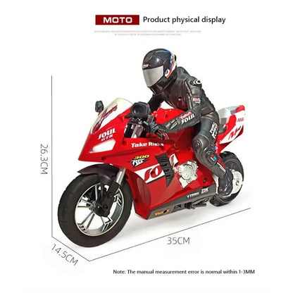 1/6 RC Motorcycle Rc Cars Self-stable Balance Standing Competitive Racing Drift Stunt Electric Motorcycle Toys for Kids Children.