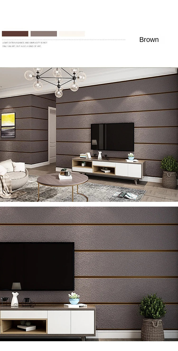 Moderne Hirschleder-Samt-Tapete, Vliesstoff, 3D-Streifen, für Wohnzimmer, Schlafzimmer, TV-Hintergrund, Wandpapier, Tale Diego Diego Wohnkultur