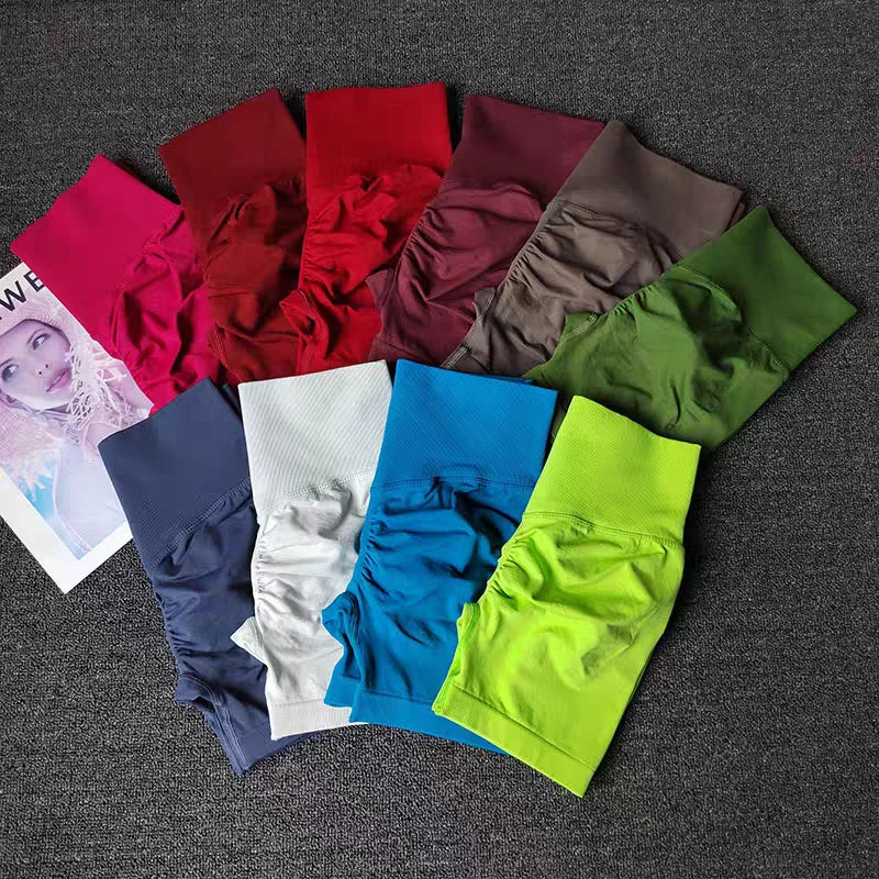 Summer Yoga Shorts Women Fitness Shorts Breathable Sports High Waist Running Shorts Cycling Shorts Workout Gym Sports Shorts.