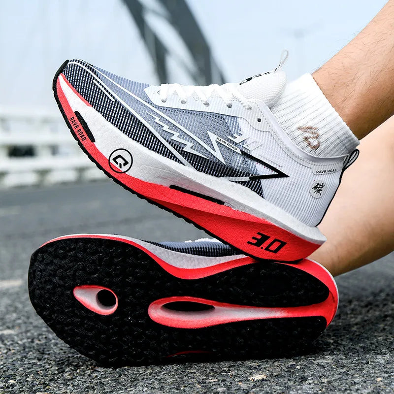 2025 Men Sports Running Shoes Q3 Casual Carbon Plate Marathon Breathable Lightweight Women's Comfortable Nonskid Sneakers.