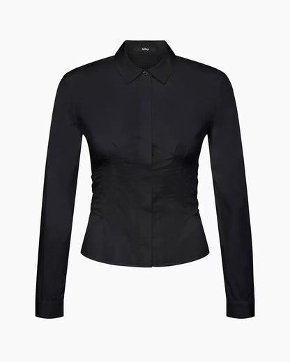 Kylie same style ~ KHY tie waist shirt slim back bow shirt women