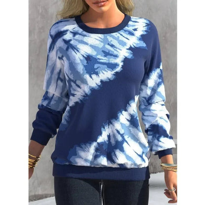 Pullovers Casual Sweatshirts For Women Tie Dyed Tops Autumn Fashion Streetwear y2k Clothes Ropa de Mujer Sudaderas.