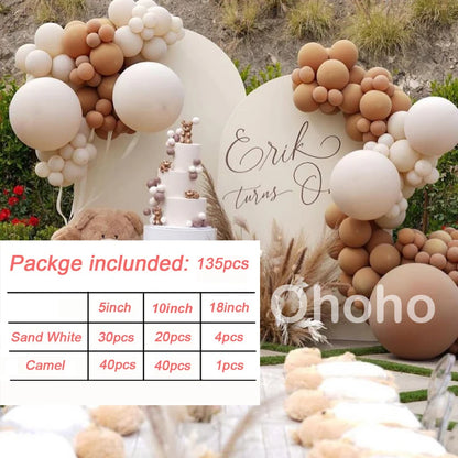 Kaffeebraun Beige Ballon Girlande Bogen Kit Oh Babyparty Dekoration Rustikale Hochzeit Kindergeburtstag Party Taufe Taufe