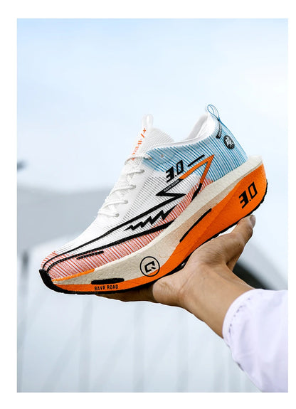 2025 Men Sports Running Shoes Q3 Casual Carbon Plate Marathon Breathable Lightweight Women's Comfortable Nonskid Sneakers.