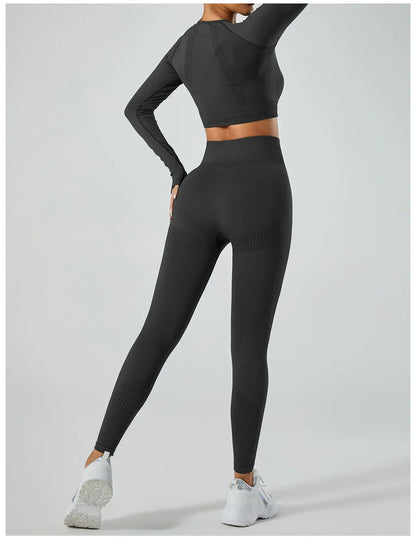 Seamless Cross-Border Running Sports Top Breathable Fitness Jacket Training Quick-Dry Outerwear Long Sleeve Yoga Wear For Women