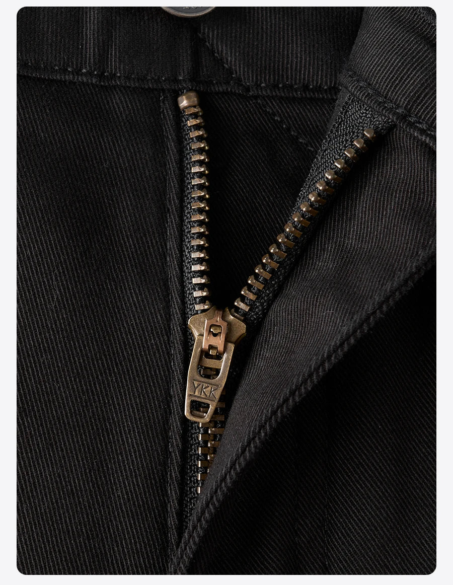 SIMWOOD 2025 Autumn Winter New Regular Straight Pants Men 320gsm Fabric Smart Casual Chinos Trousers.