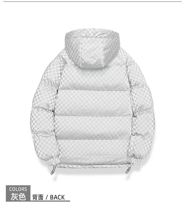 Supzoom New Arrival Casual Mens Winter Trendy Hooded Bread Couple Bright Face Starry Thickened Coat Cotton-padded Jackets.