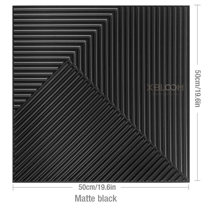 4pcs 50x50cm Champagne gold color 3D Wall Panel Shining Gold 3D Wall Sticker Wedding party background wall art Wood grain paper