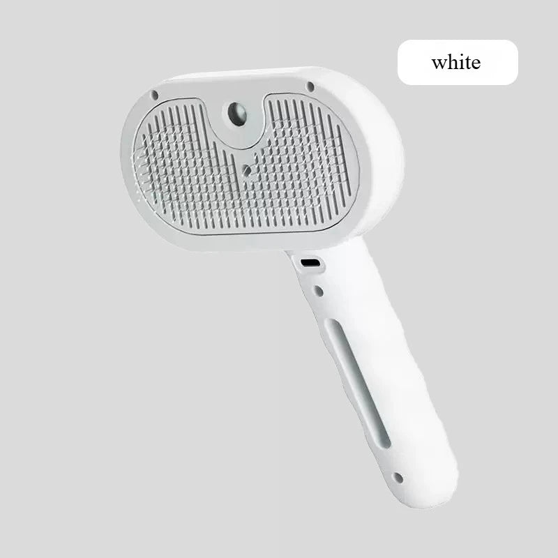 Pet Comb Steam Massage Brush Soft Tooth Spray Universal Brush 3in1 Hair Removal Multifunctional Massage Comb USB Spray Brush For.