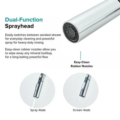 Kitchen Sink Cold Hot Water TapPull Out Kitchen Faucets 360° Rotation Kitchen Mixer Tap Single Lever Mixer Tap