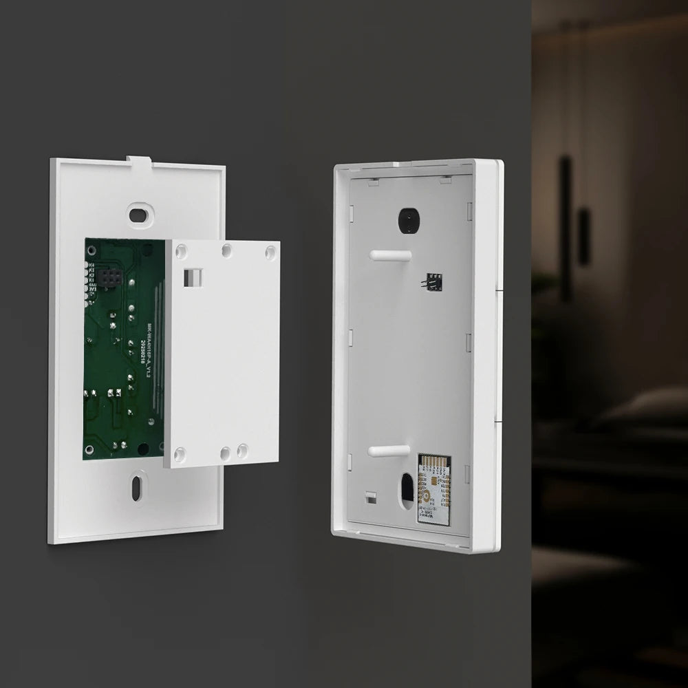 AVATTO Tuya WiFi Smart Lichtschalter US-Standard 1/2/3/4 Gang Druckschalter mit Umgebungslicht Arbeit für Alexa Google Home.