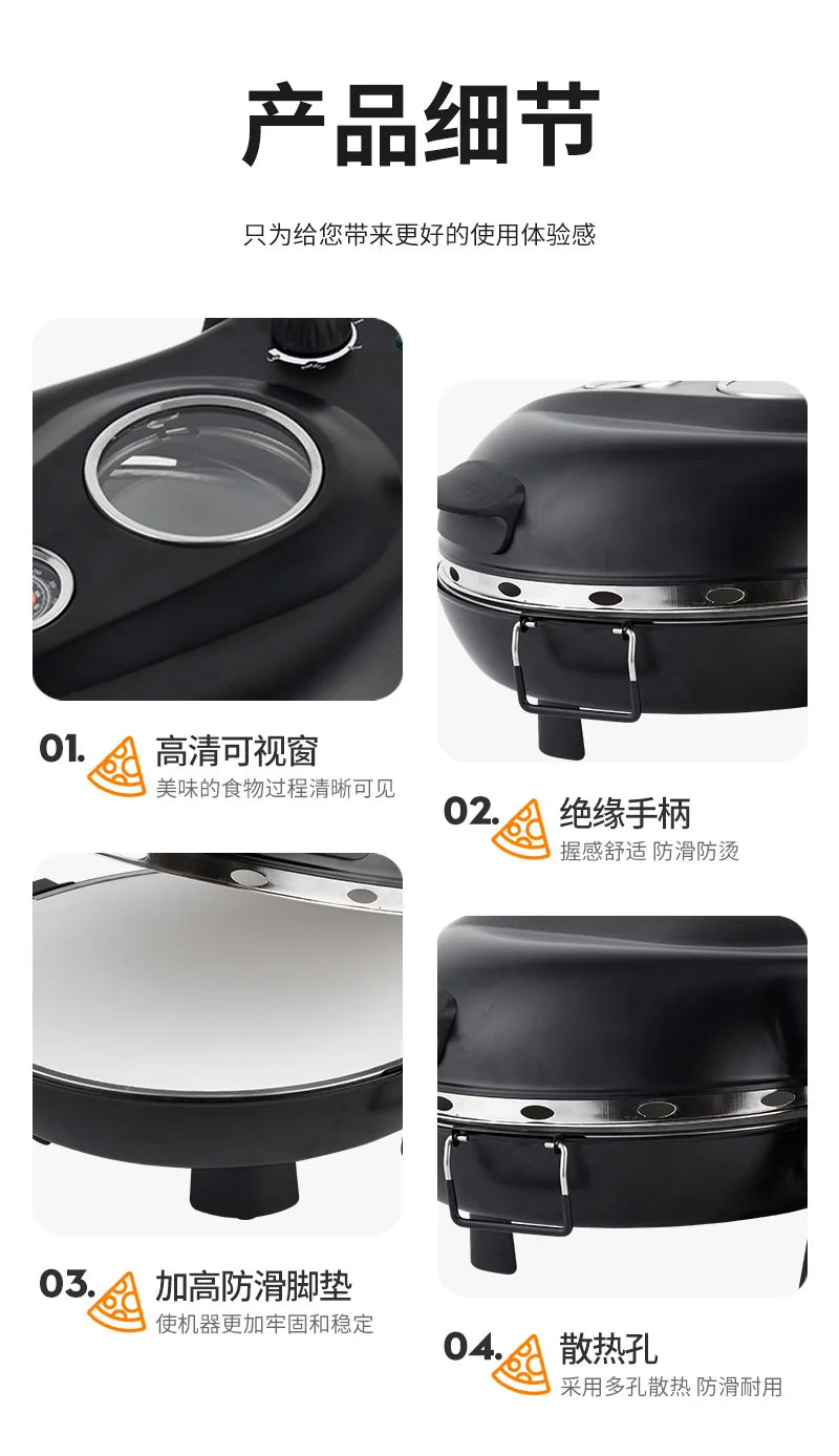 Pizzaofen Tragbare Pizzamaschine Multifunktionale Pizzamaschine