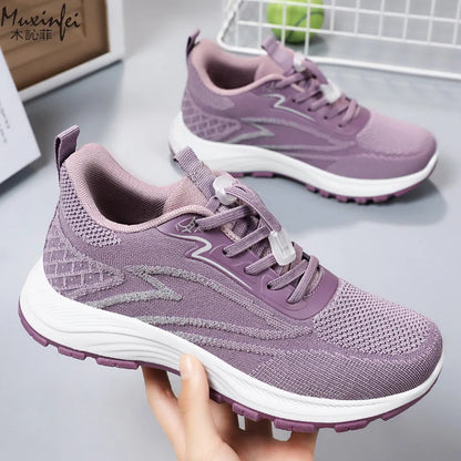 2025 Spring Women's Casual Sports Shoes Breathable and Comfortable Outdoor High Quality Single Shoes Trendy Women's Shoes.