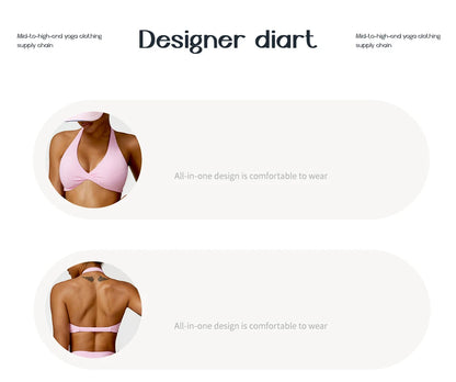 Women Sexy Beauty Back Gym Running Push Up Yoga Sports Bras Breathable Wrapped Yoga Sports Bras Triangle Cup Underwear Female.