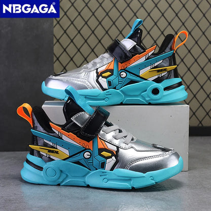 Kids Casual Shoes Boys Leather 5-15y Children Tennis Fashion Sneakers Toddlers Outdoor Cartoon Size 28-39.